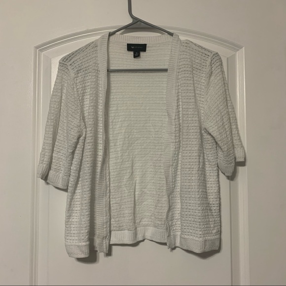 AB Studio Sweaters - AB Studio White Knitted Sweater